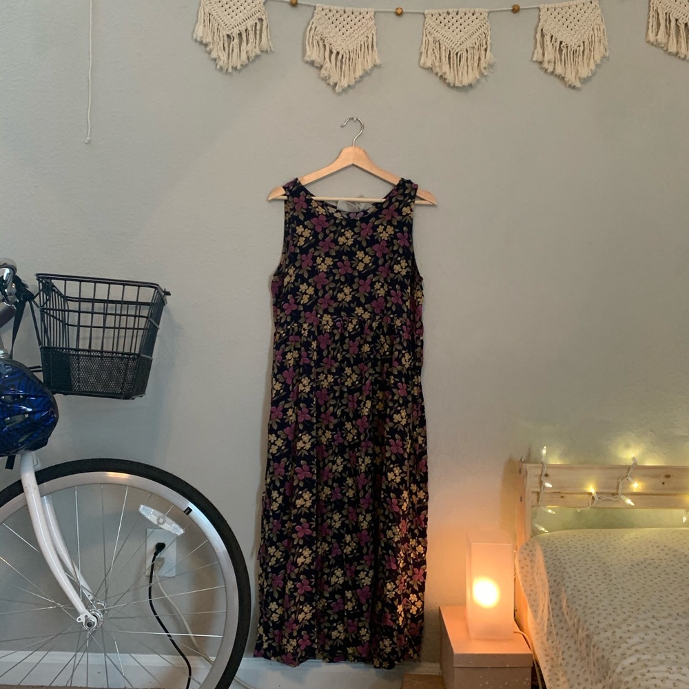 Vintage 90s floral maxi dress - Picture 1 of 5